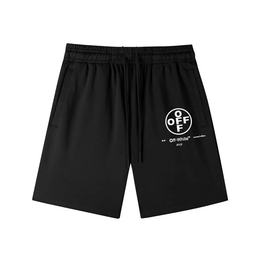 Logo Print Cotton-Jersey Drawstring Shorts D12021565 — view 3