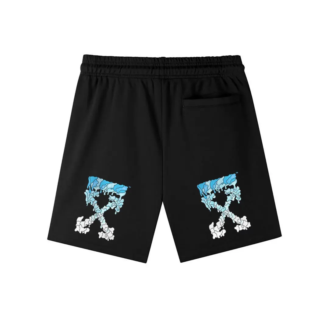 Logo Print Brushed Cotton Sweat Shorts D12021577 — view 4