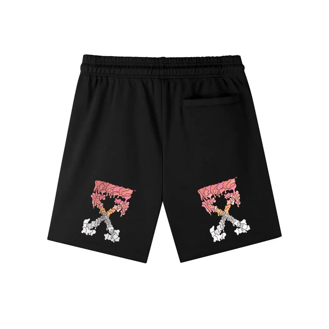 Logo Print Brushed Cotton Sweat Shorts D12021578 — view 4