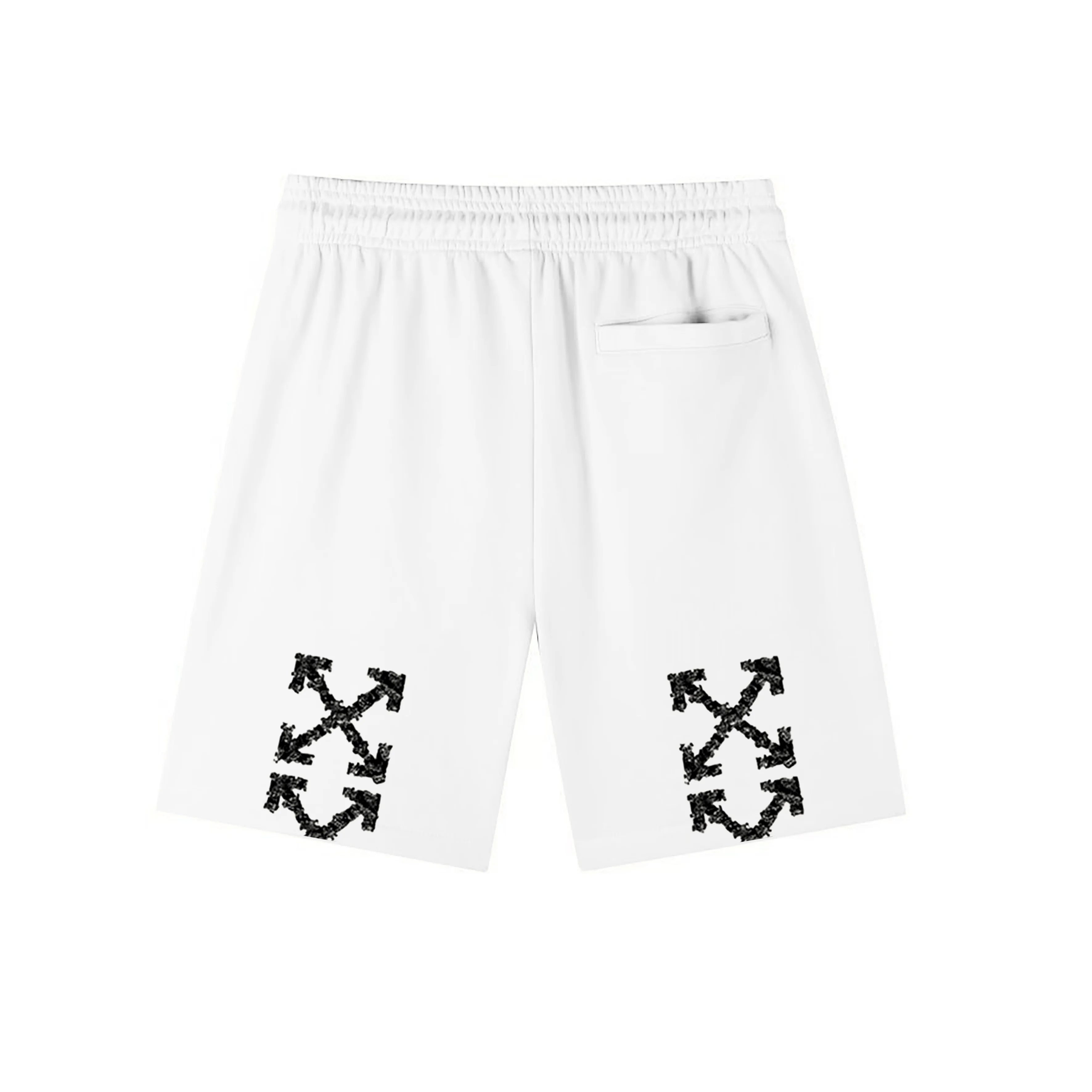 Off-White Logo Print Cotton Jersey Shorts D12021572 — view 2