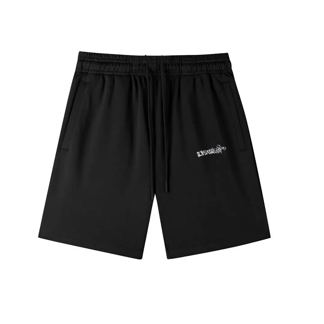 Off-White Logo Print Cotton Jersey Shorts D12021572 — view 3