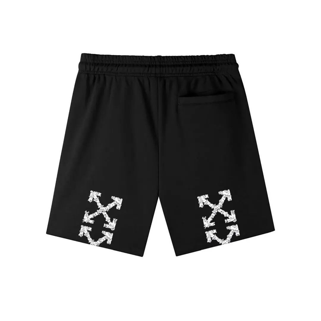 Off-White Logo Print Cotton Jersey Shorts D12021572 — view 4