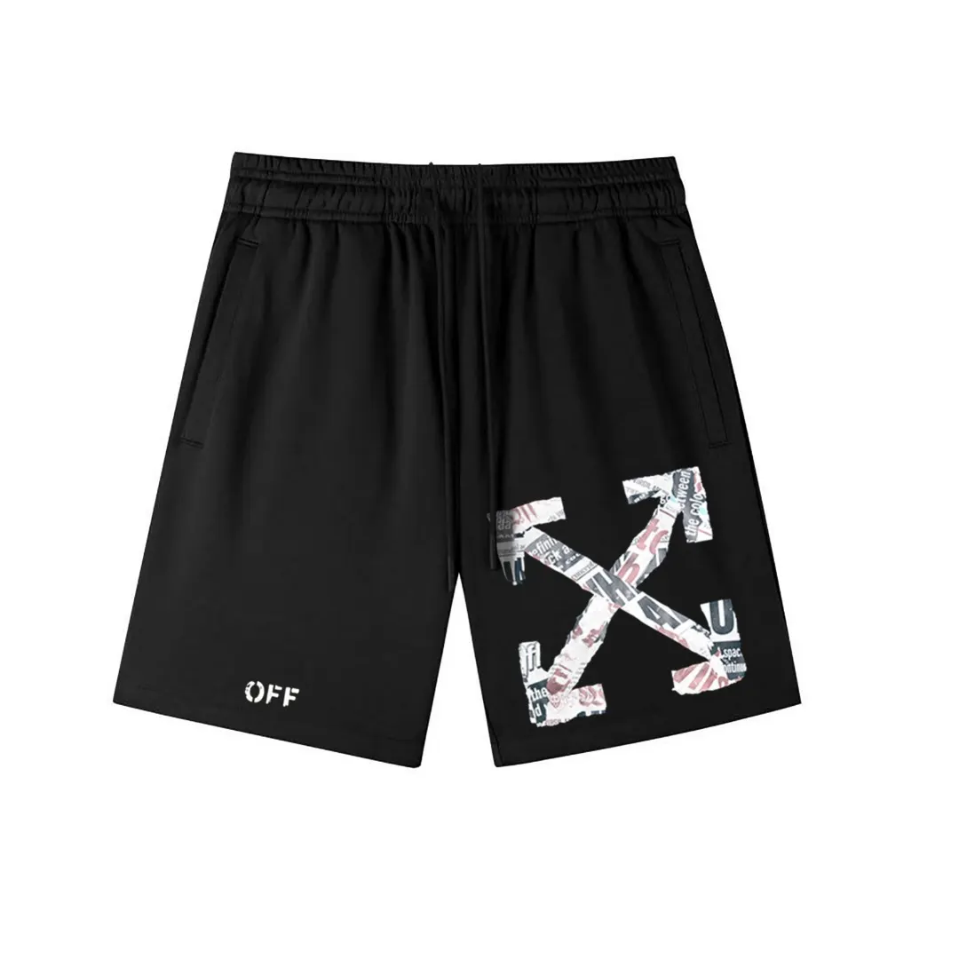 Off-White Logo Print Cotton-Jersey Shorts D12021581 — view 3