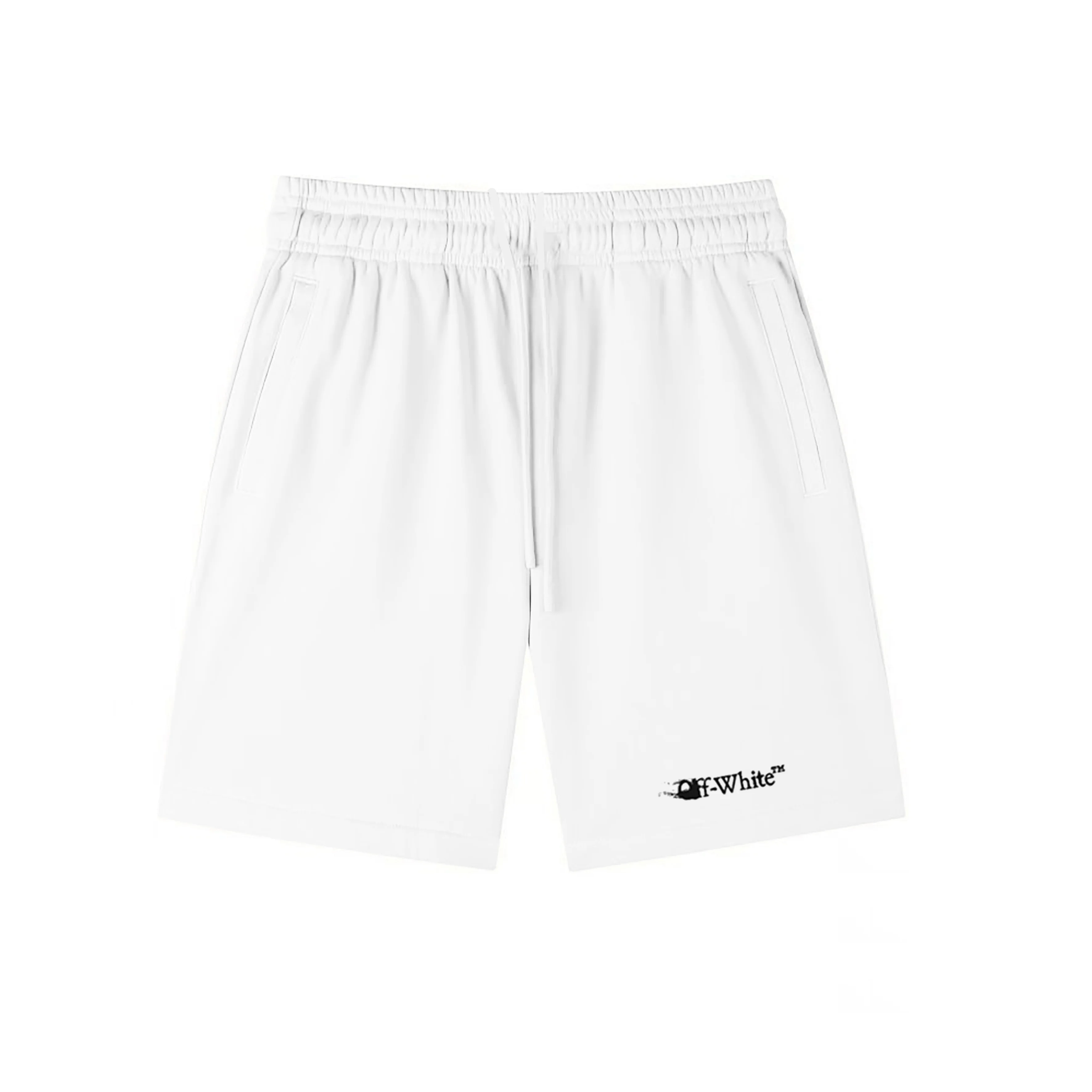 Off-White Logo Print Cotton-Jersey Shorts D12021580