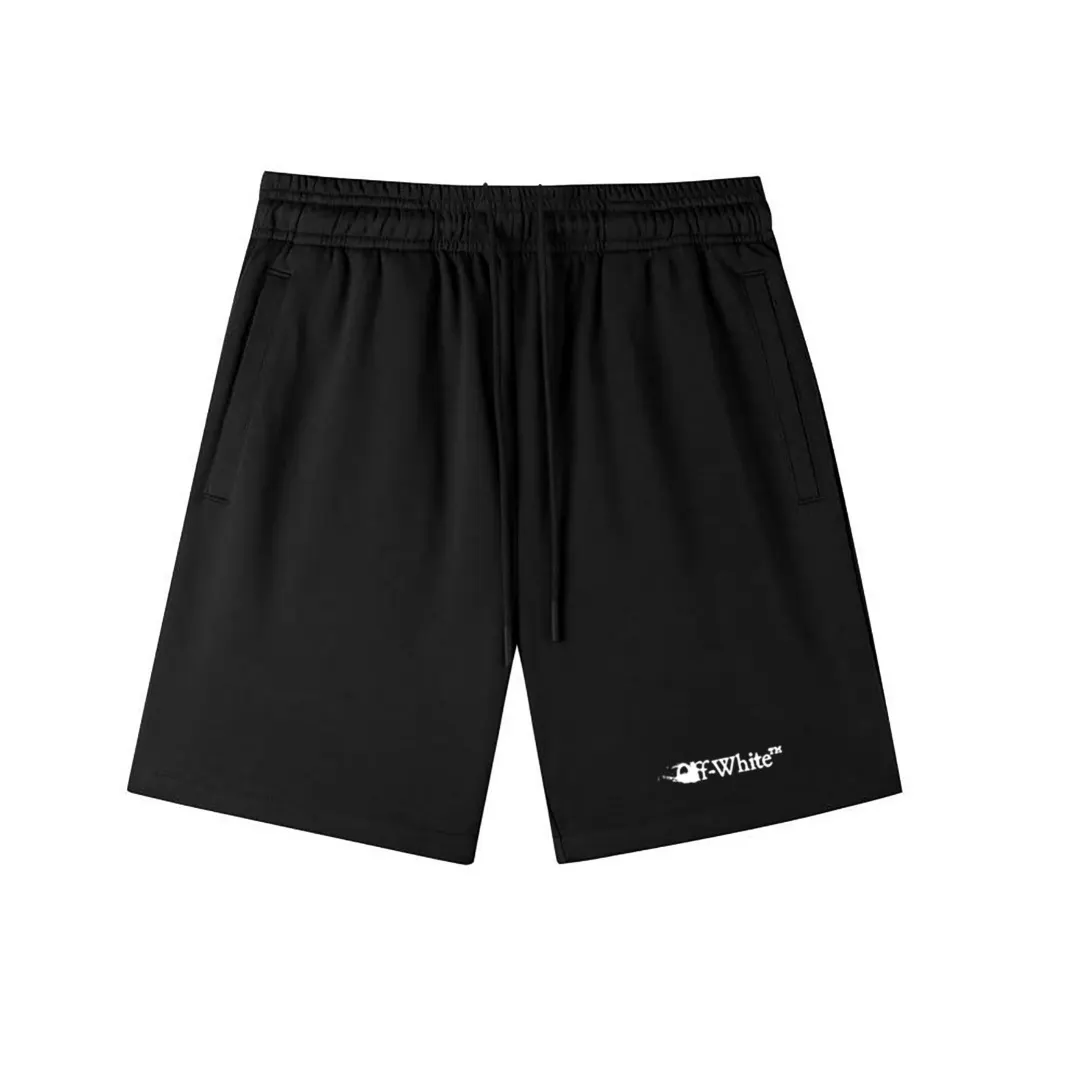 Off-White Logo Print Cotton-Jersey Shorts D12021580 — view 3