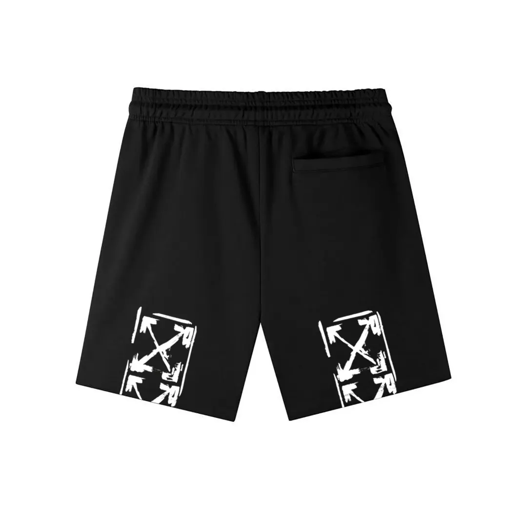 Off-White Logo Print Cotton-Jersey Shorts D12021580 — view 4