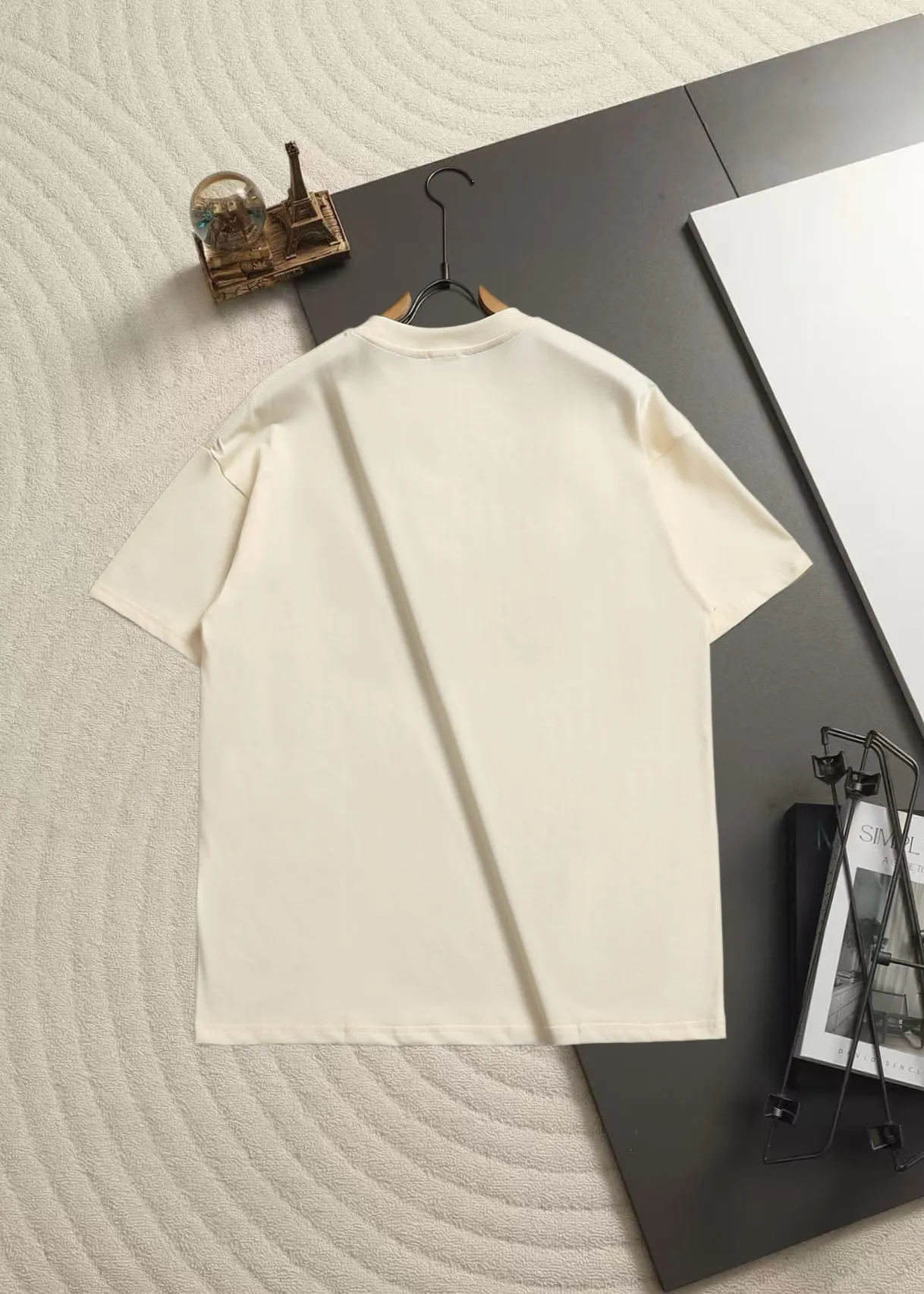 Saint Laurent Logo Embroidered Cotton T-Shirt D13521486 — view 8