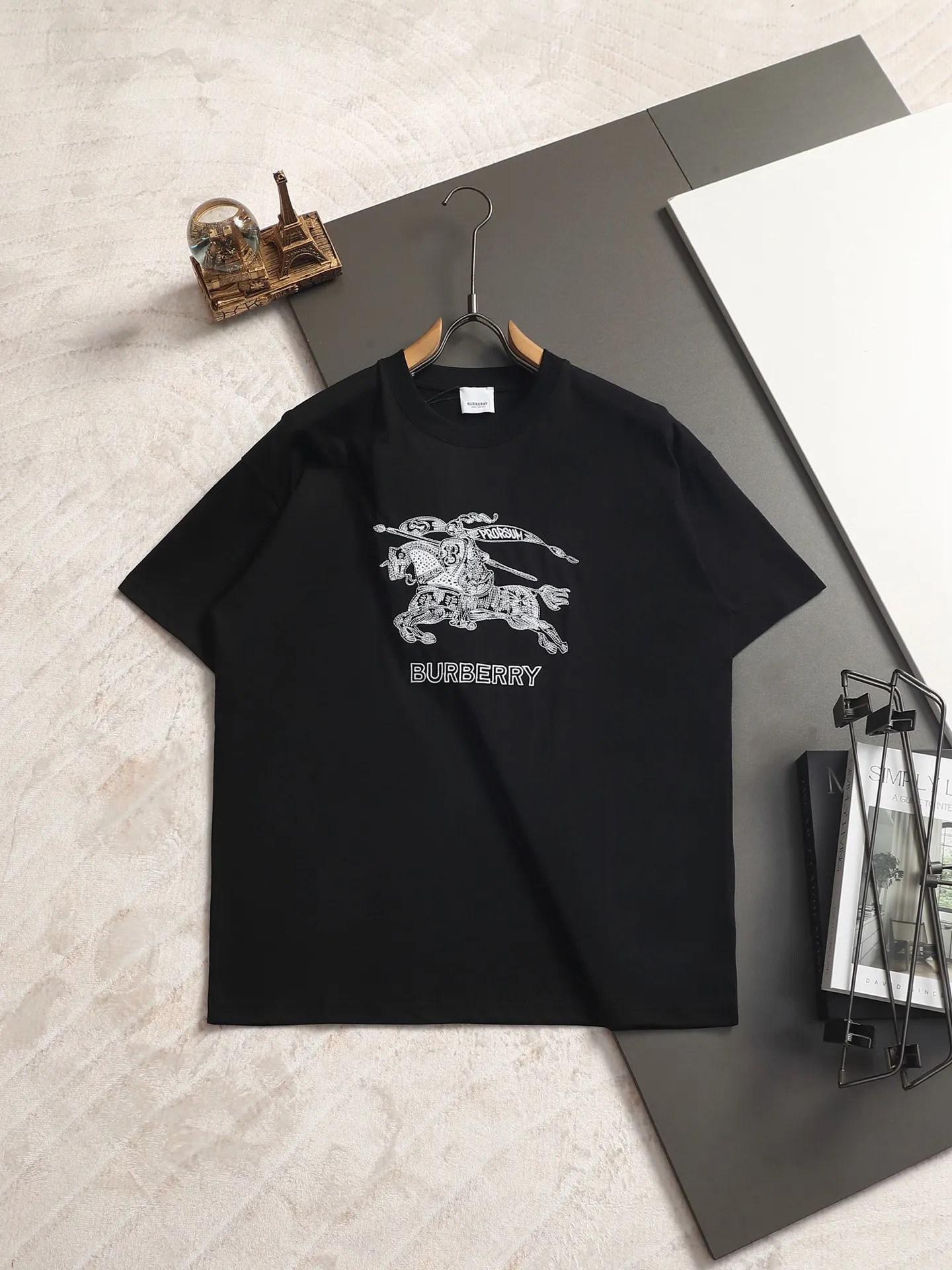 Embroidered Equestrian Knight Logo T-Shirt D13521474