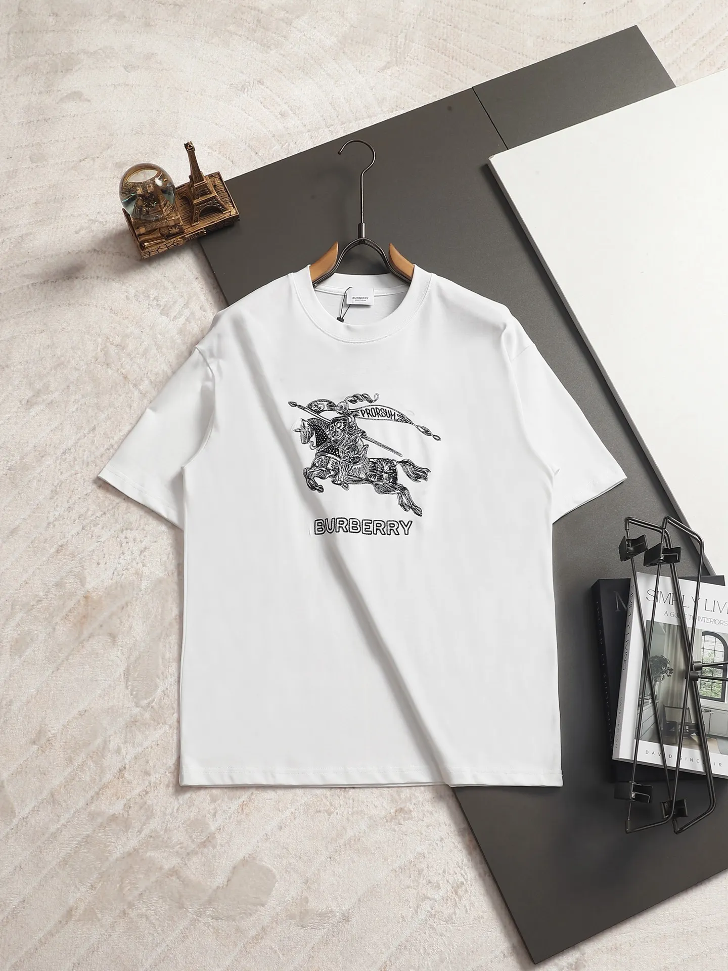 Embroidered Equestrian Knight Logo T-Shirt D13521473