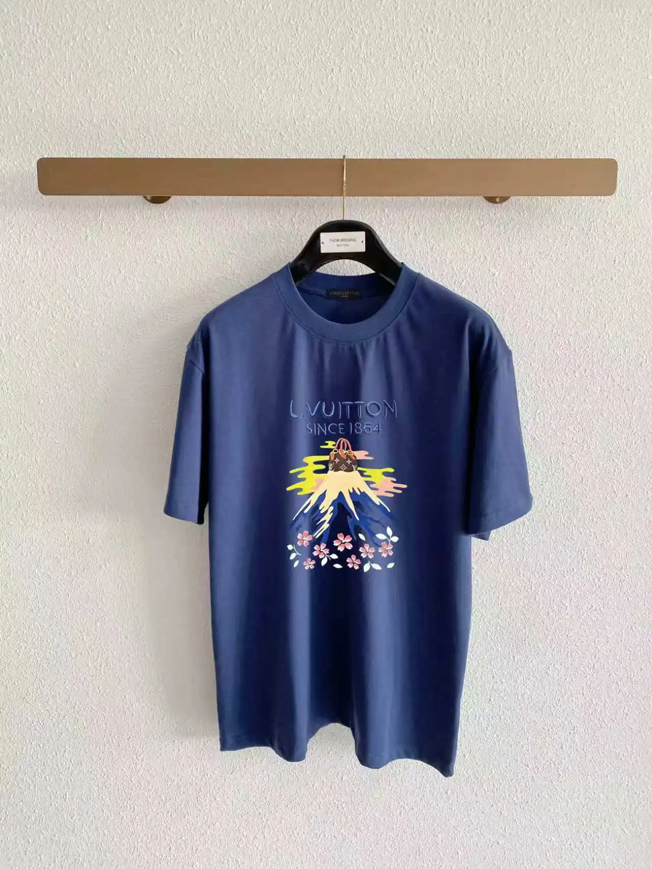 Mount Fuji Graphic Print Cotton T-Shirt D13521616