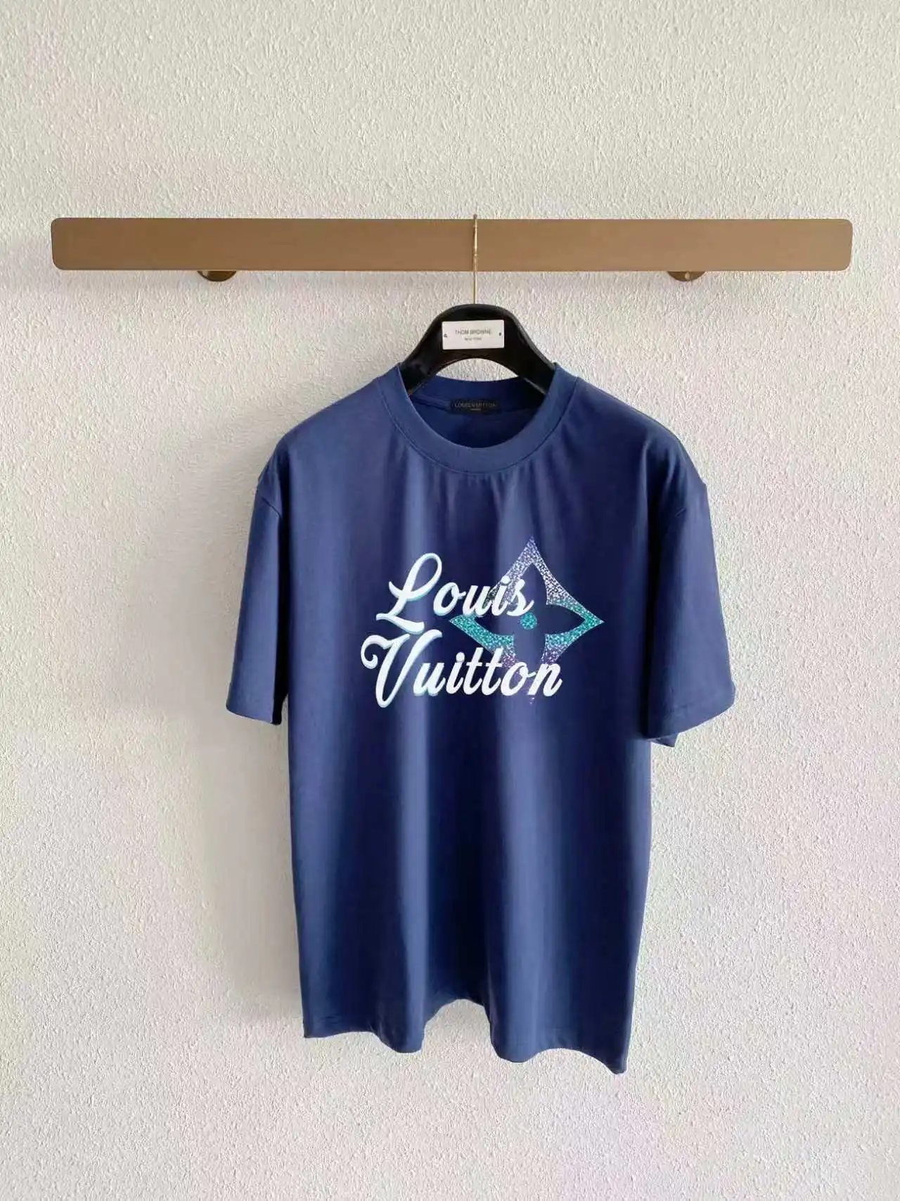 Gradient Script Logo Cotton T-Shirt D13521620