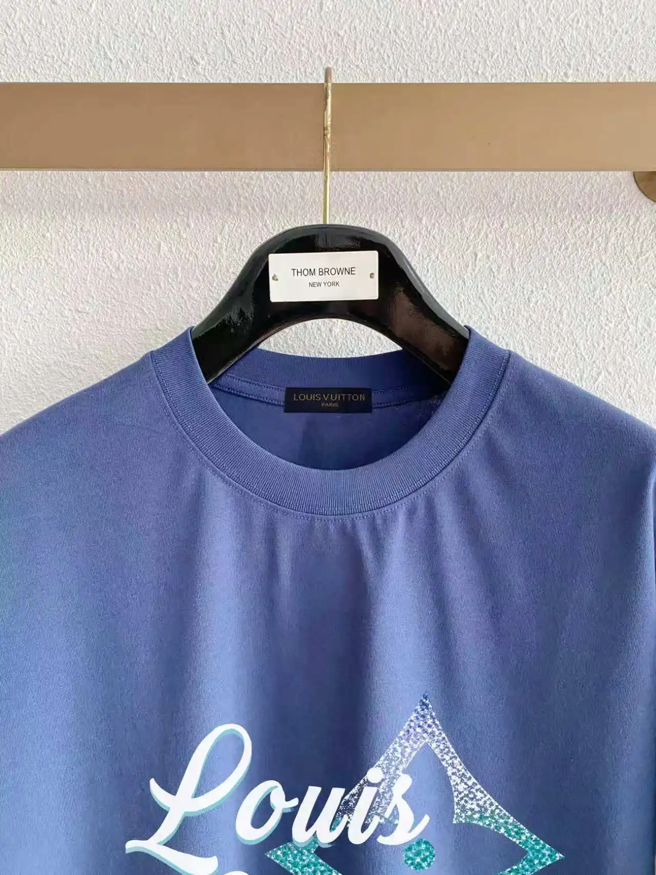 Gradient Script Logo Cotton T-Shirt D13521620 — view 3