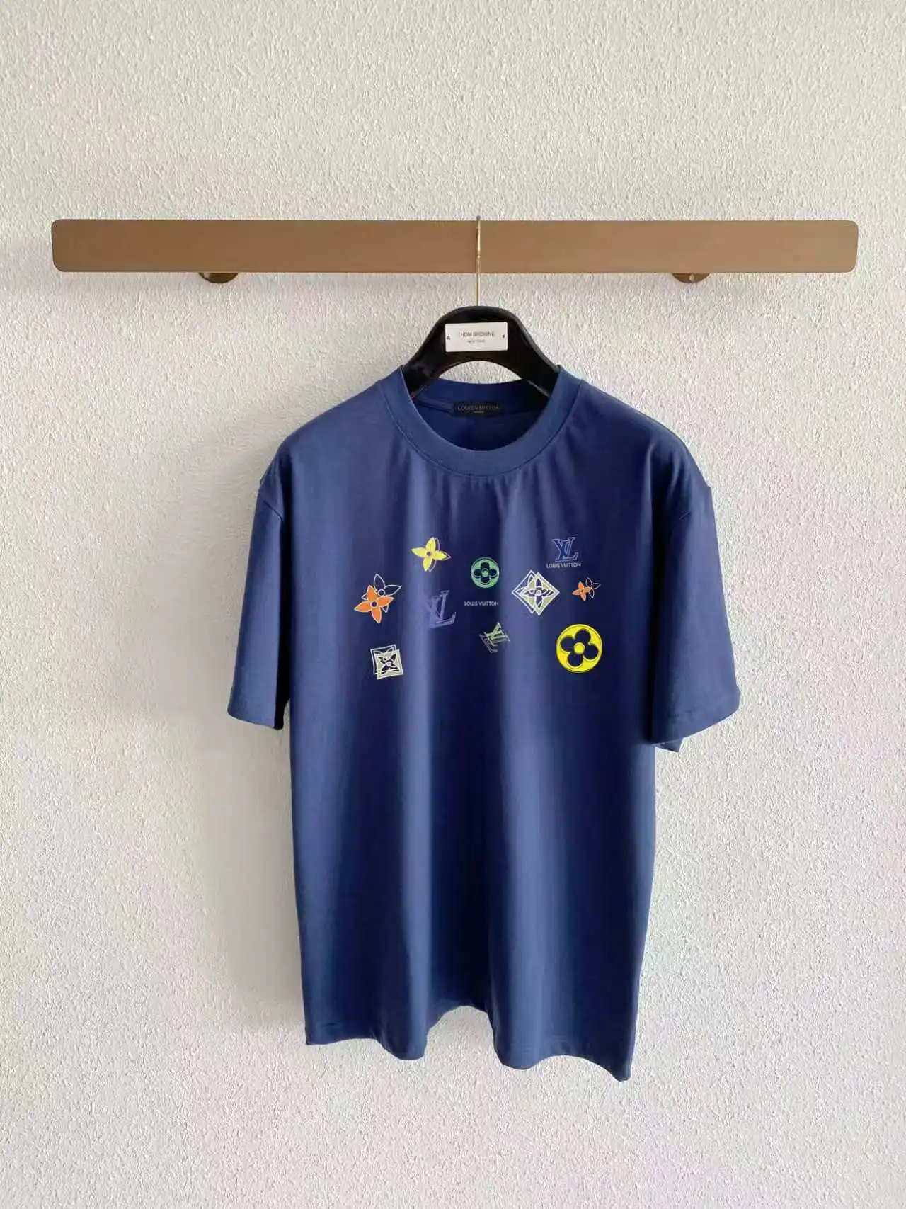 Monogram Badge Print Cotton T-Shirt D13521432