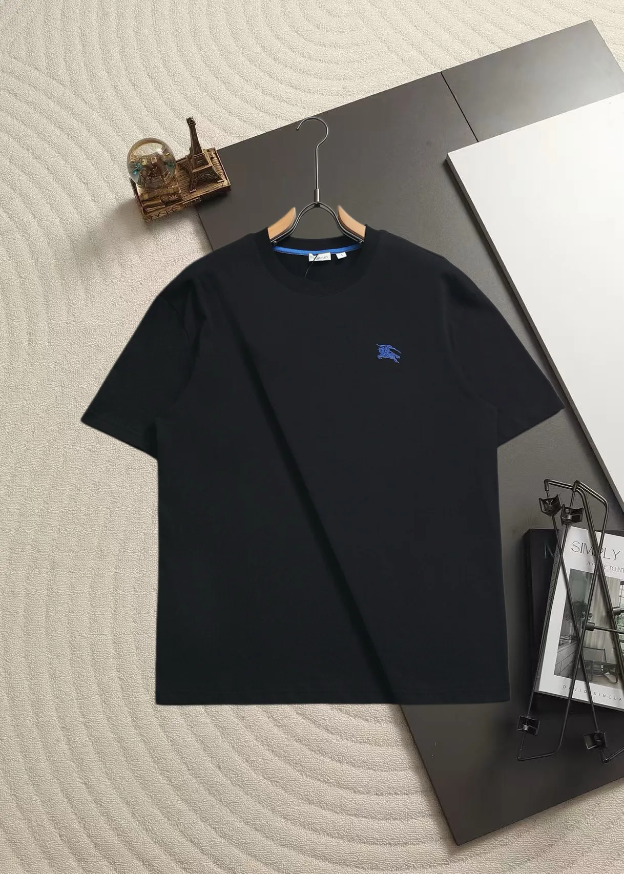 Embroidered Equestrian Knight Logo Cotton T-Shirt D13521468