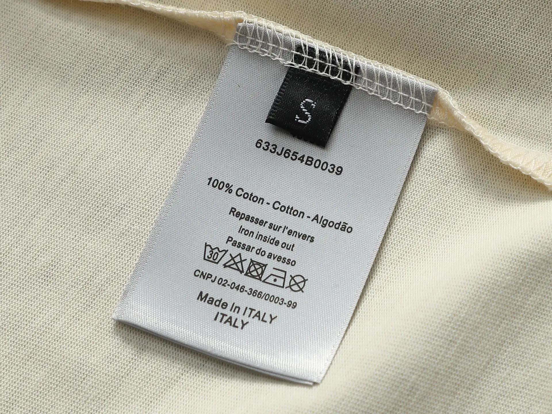 Embroidered Logo Cotton T-Shirt D13521463 — view 7