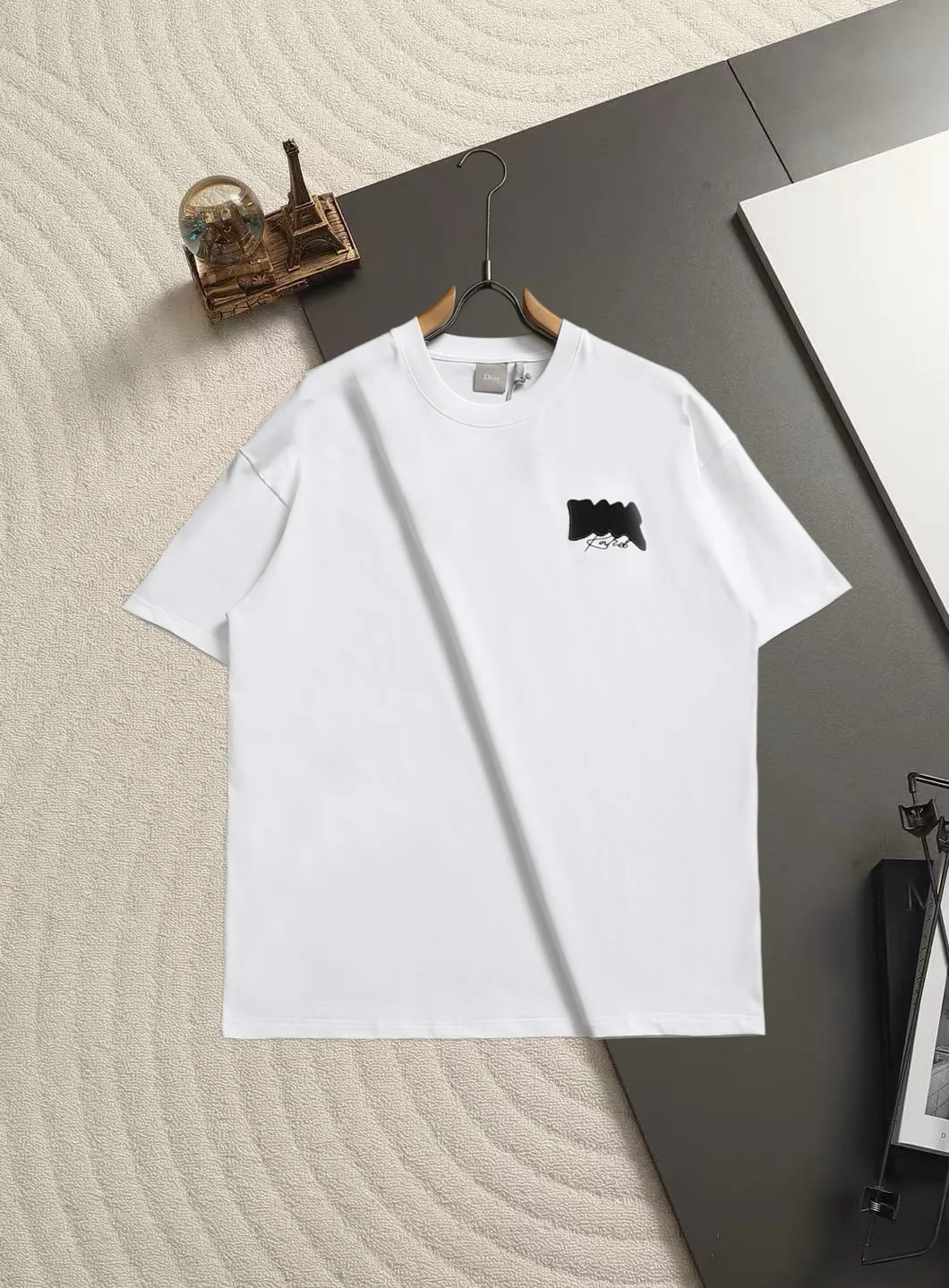 CD Logo Appliqué Cotton T-Shirt D13521454