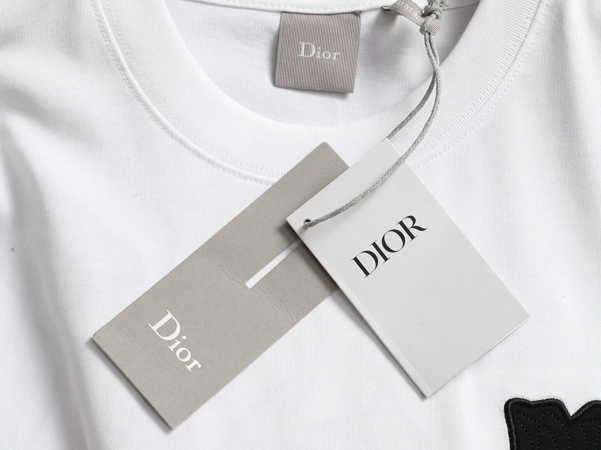 CD Logo Appliqué Cotton T-Shirt D13521454 — view 6