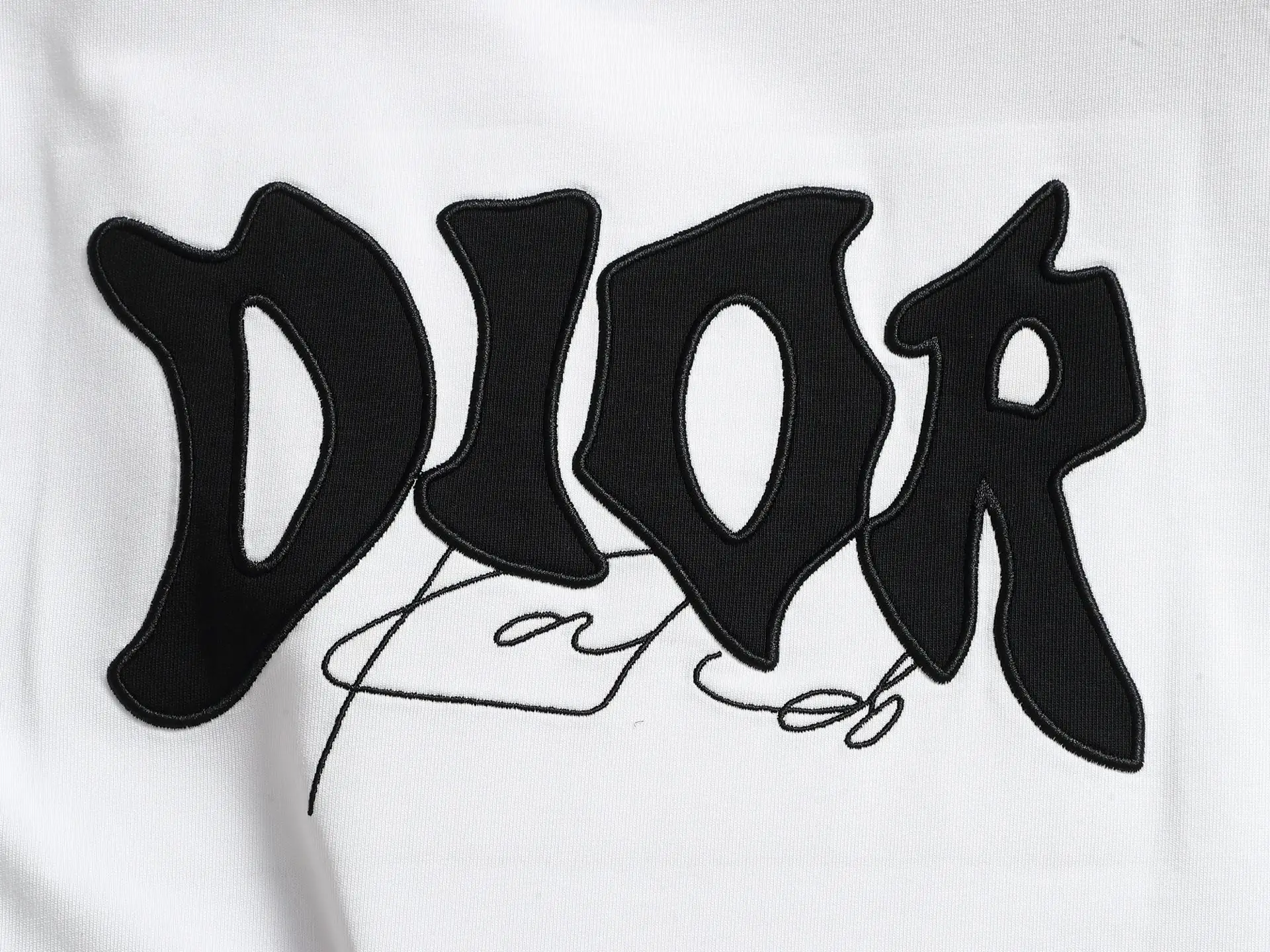 CD Logo Appliqué Cotton T-Shirt D13521454 — view 8