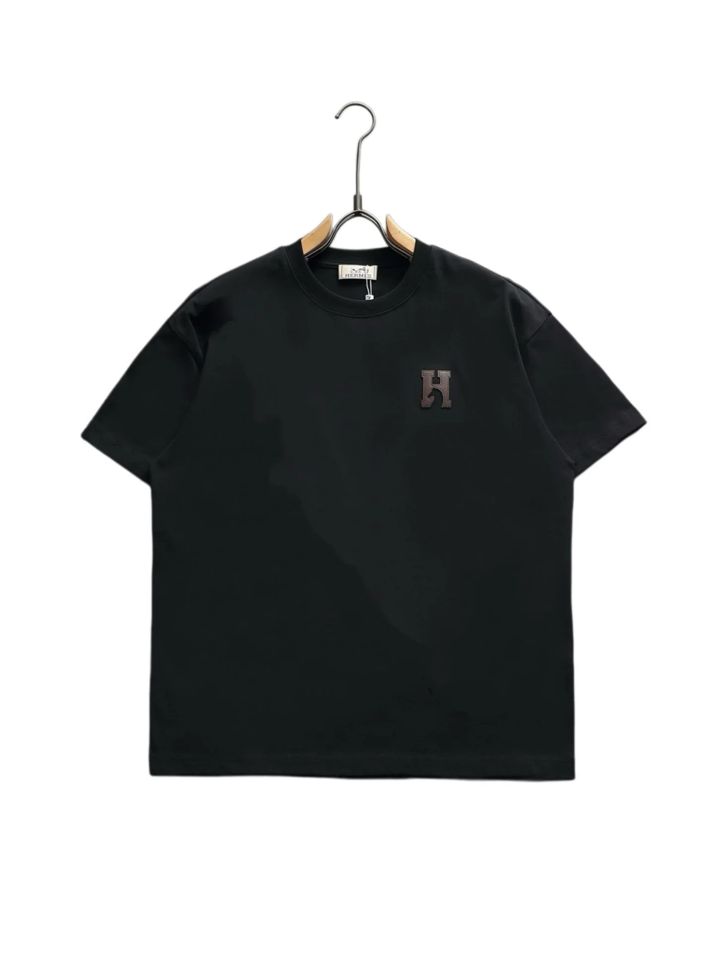 H Logo Cotton-Blend T-Shirt D13521491 — view 5