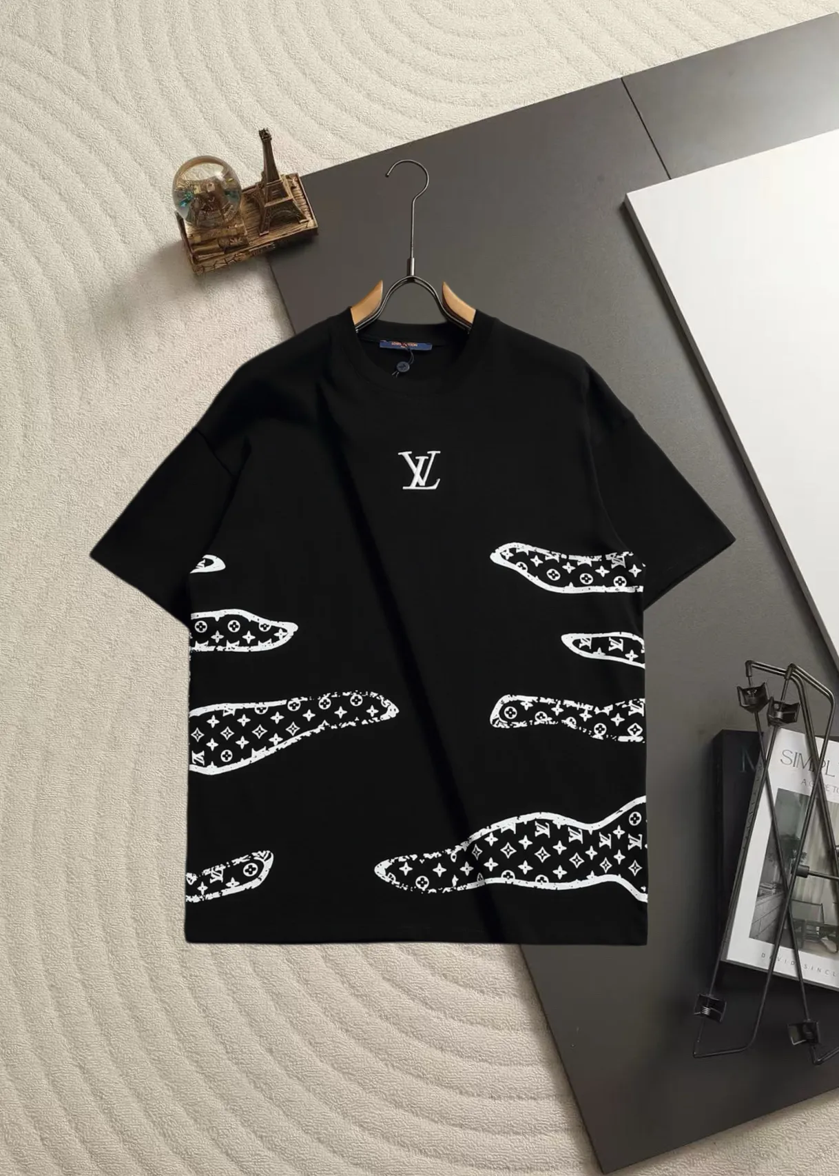 Logo Embroidered Monogram Print T-Shirt D13521457