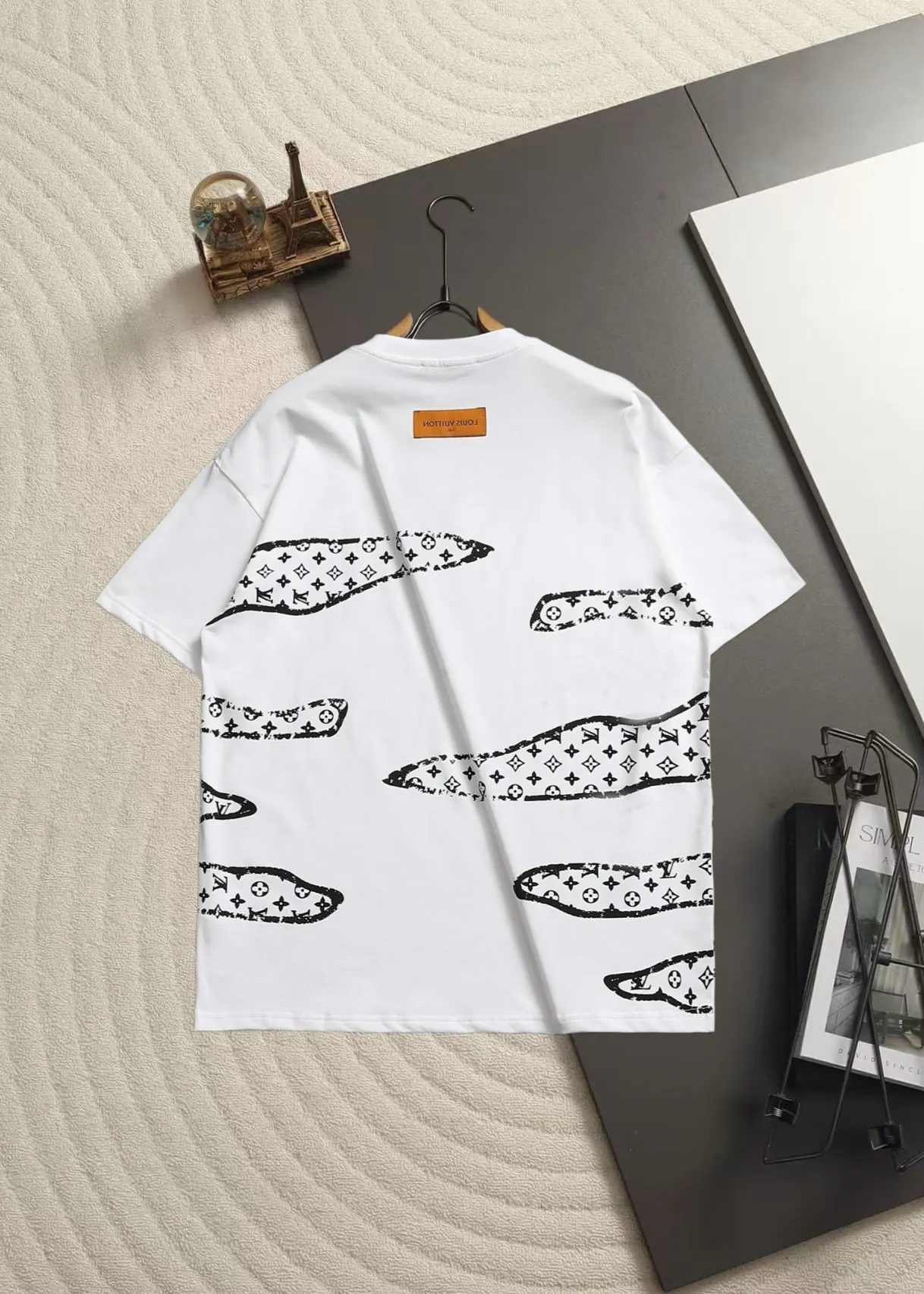 Embroidered Monogram Logo Cotton T-Shirt D13521456 — view 3