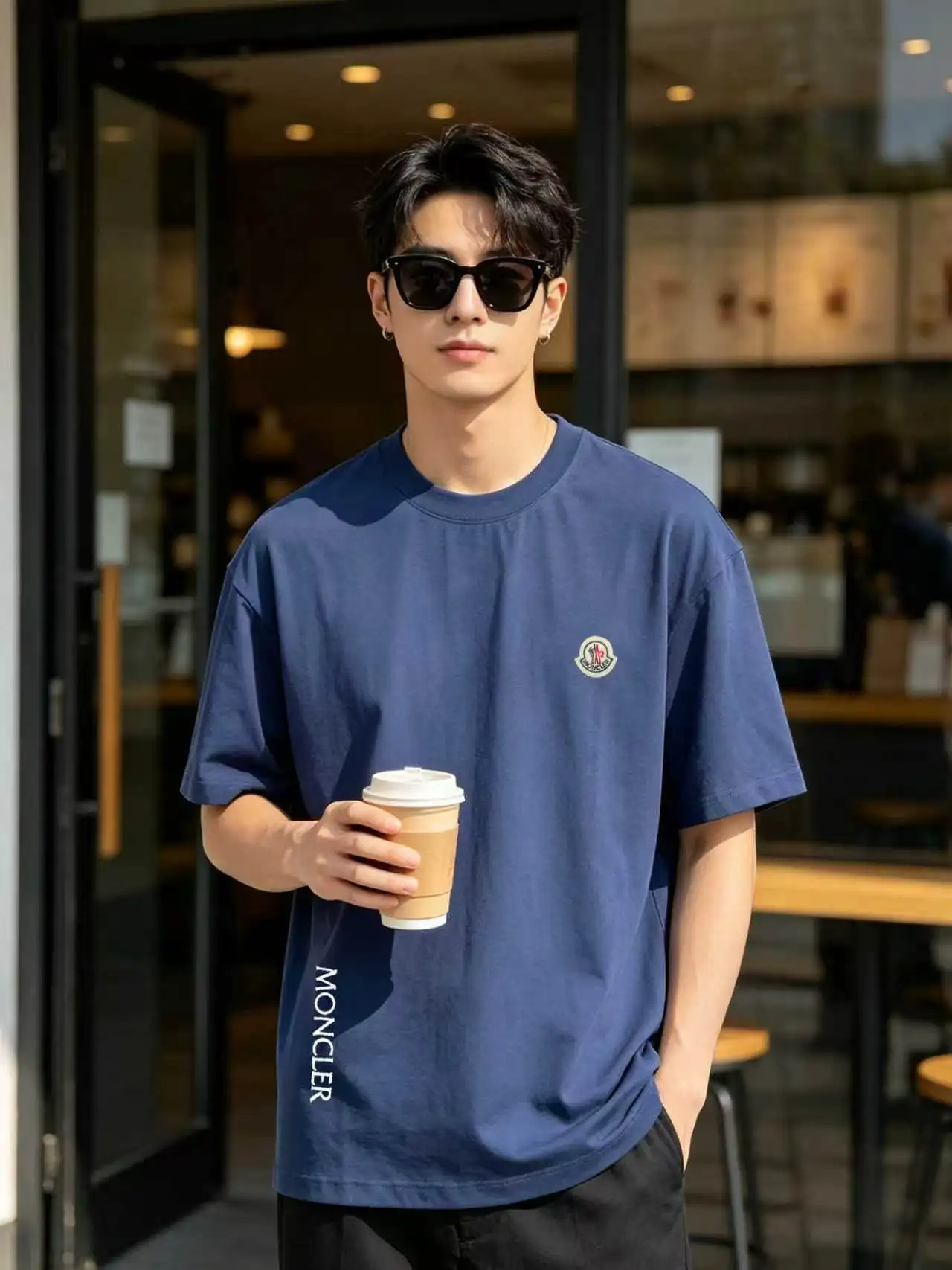 Logo-Embroidered Cotton Jersey T-Shirt D13521401 — view 5