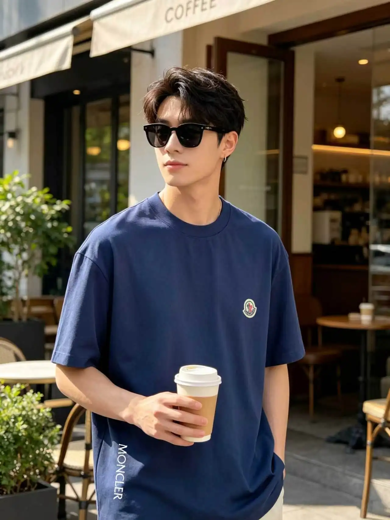 Logo-Embroidered Cotton Jersey T-Shirt D13521401 — view 6