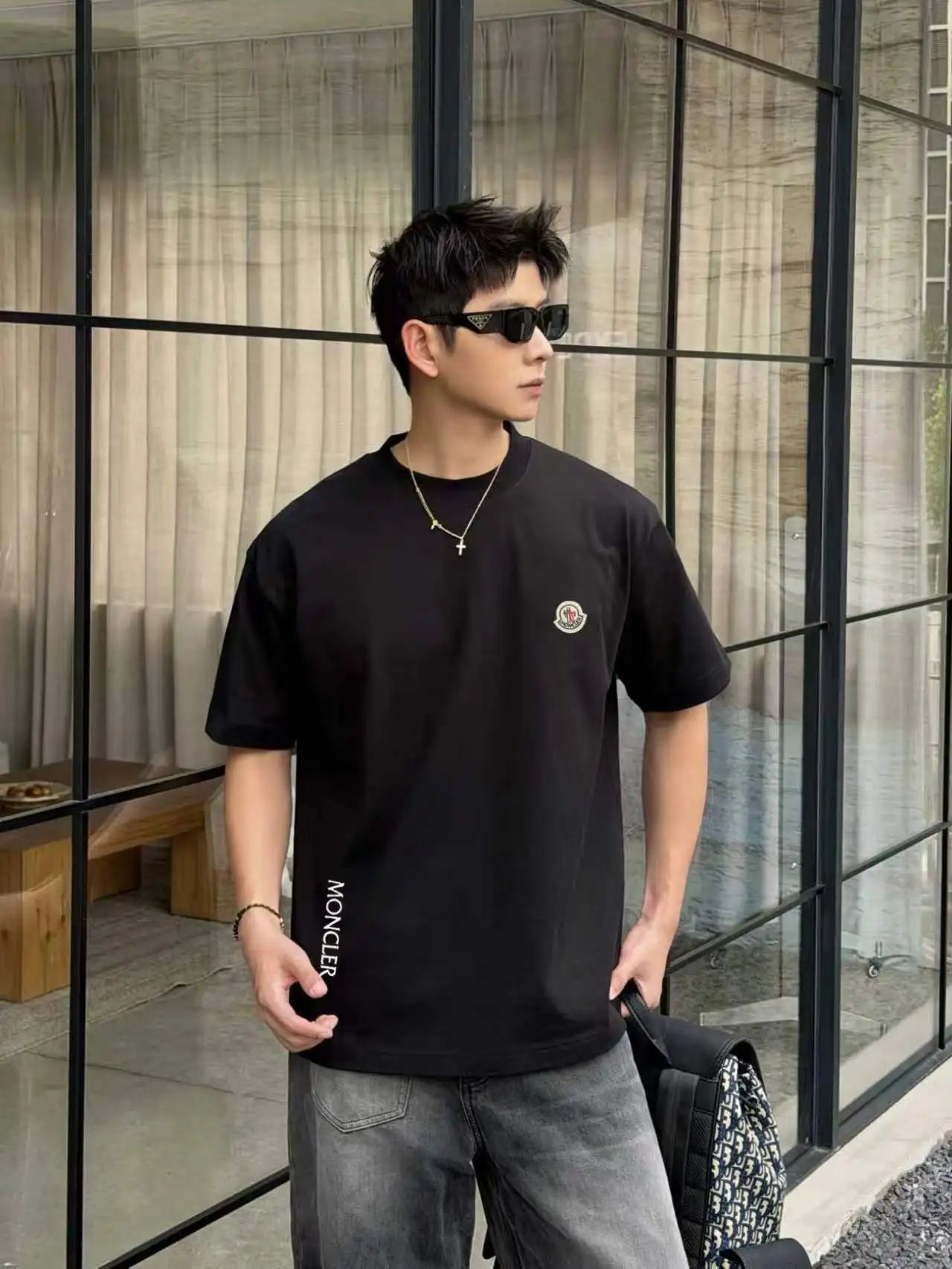 Logo Patch Cotton Jersey T-Shirt D13521402 — view 5