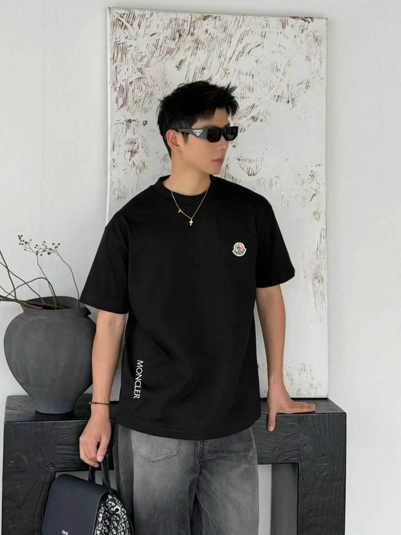 Logo Patch Cotton Jersey T-Shirt D13521402 — view 6