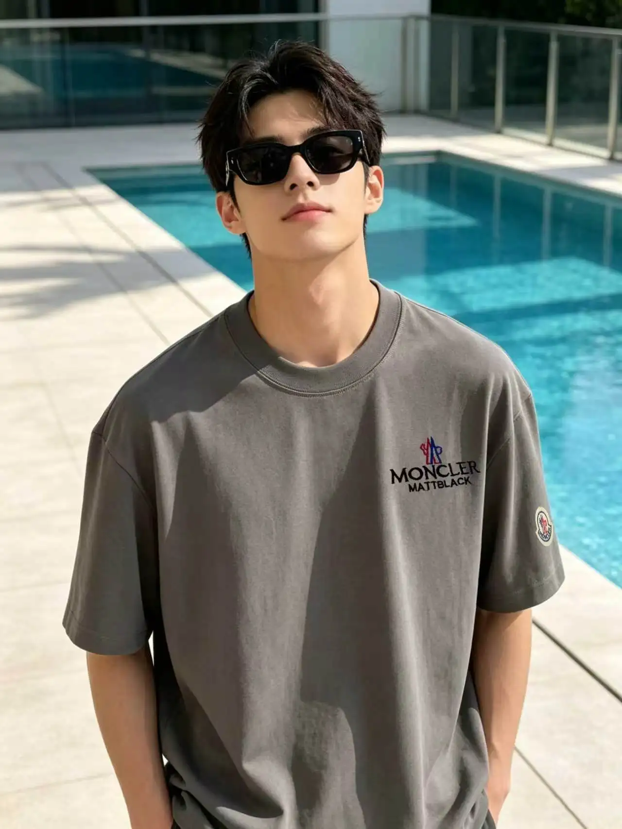 Embroidered Logo Cotton T-Shirt D13521412 — view 5