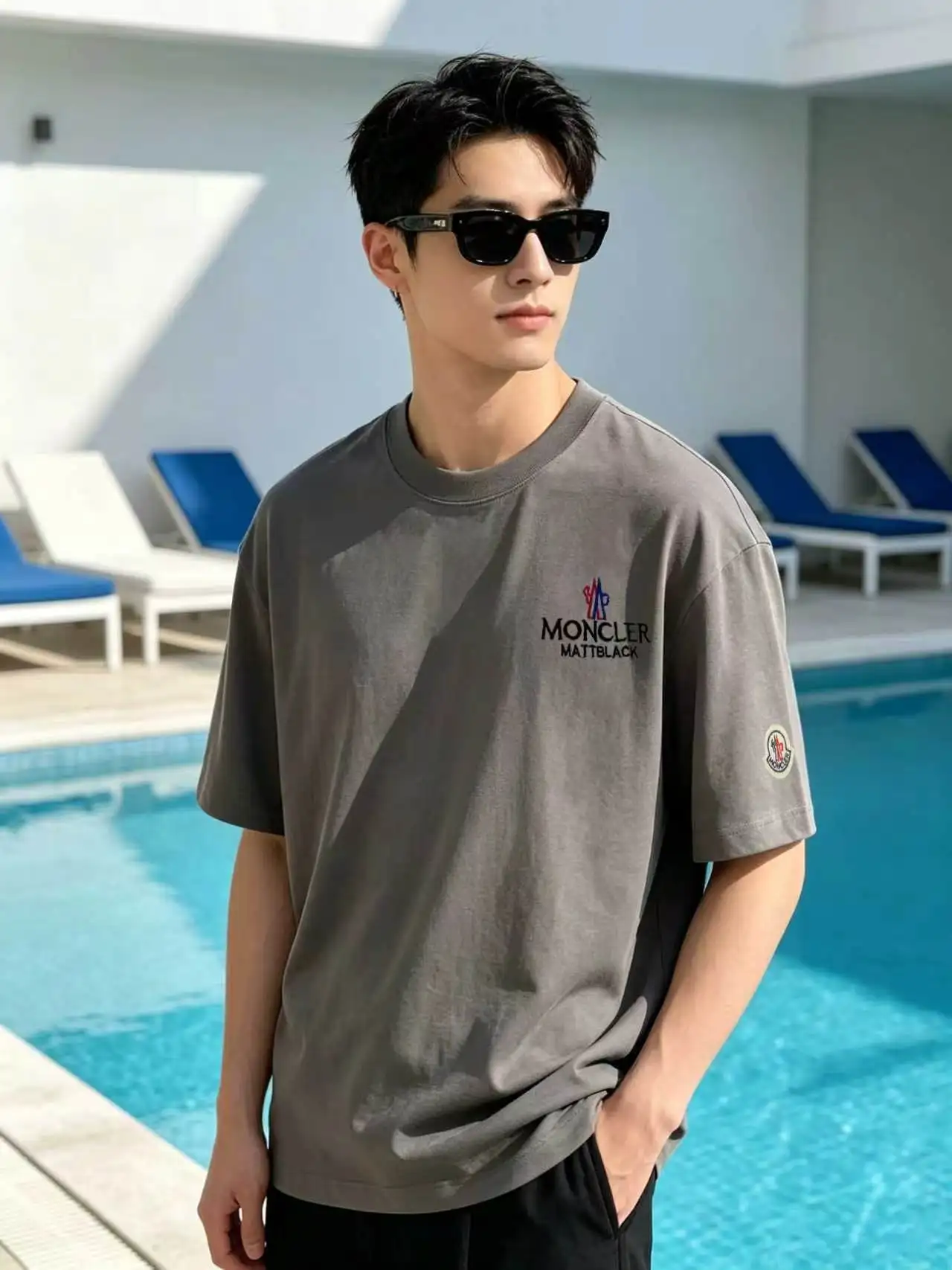 Embroidered Logo Cotton T-Shirt D13521412 — view 6