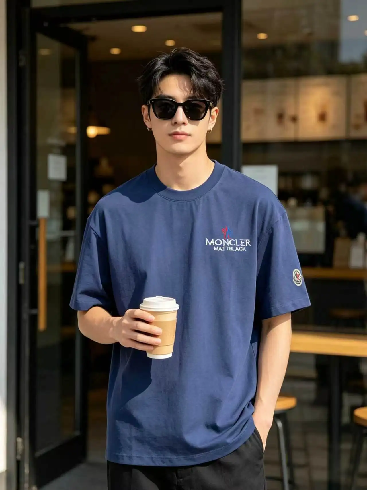 Logo Embroidered Cotton Jersey T-Shirt D13521411 — view 5