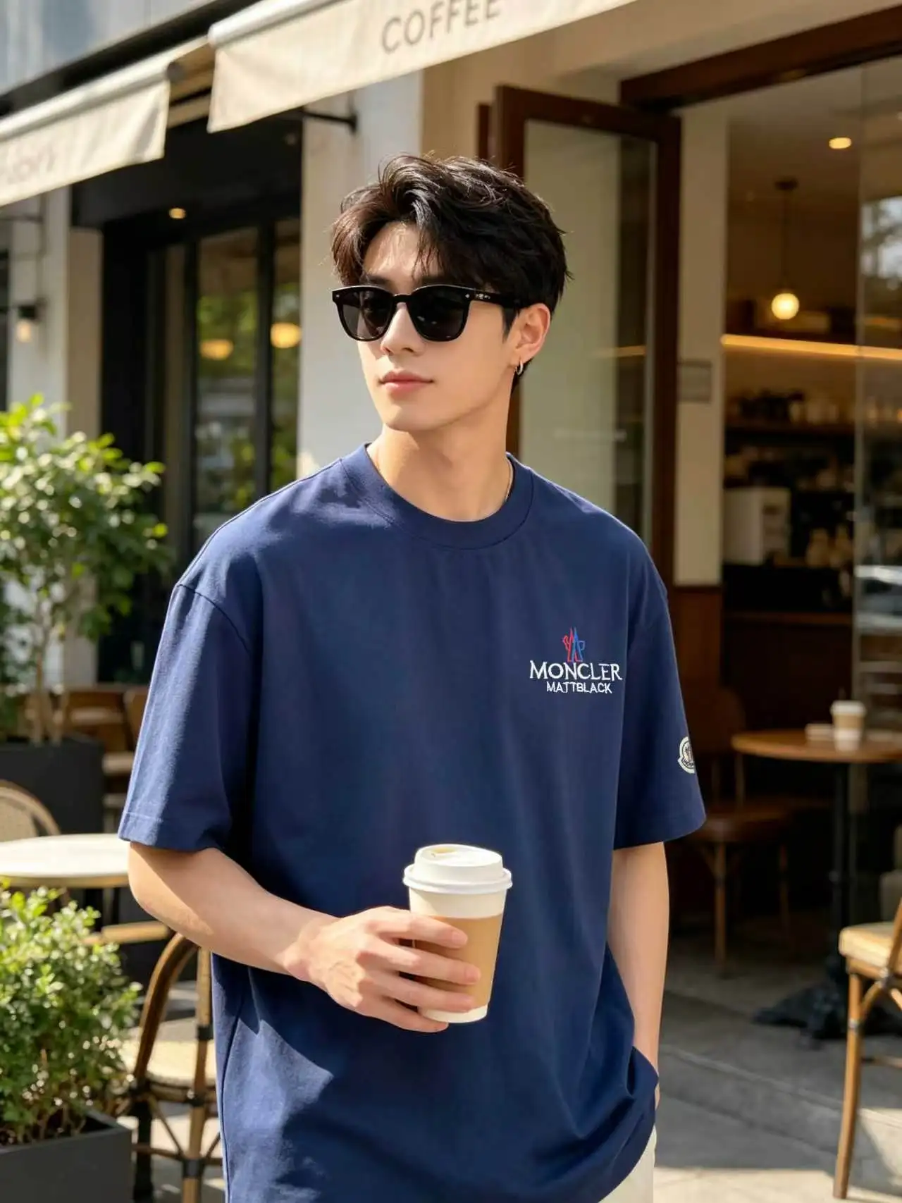 Logo Embroidered Cotton Jersey T-Shirt D13521411 — view 6