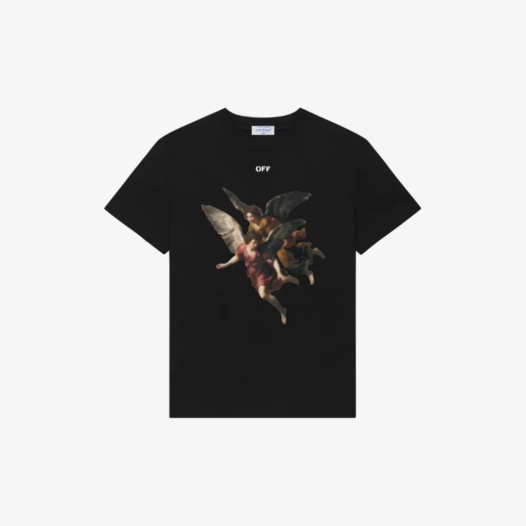Angel Graphic Print Cotton T-Shirt D13521601