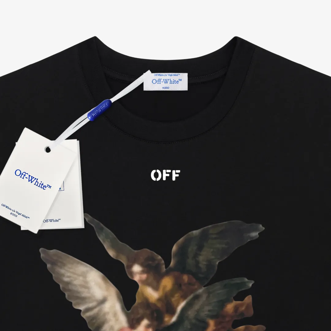 Angel Graphic Print Cotton T-Shirt D13521601 — view 3