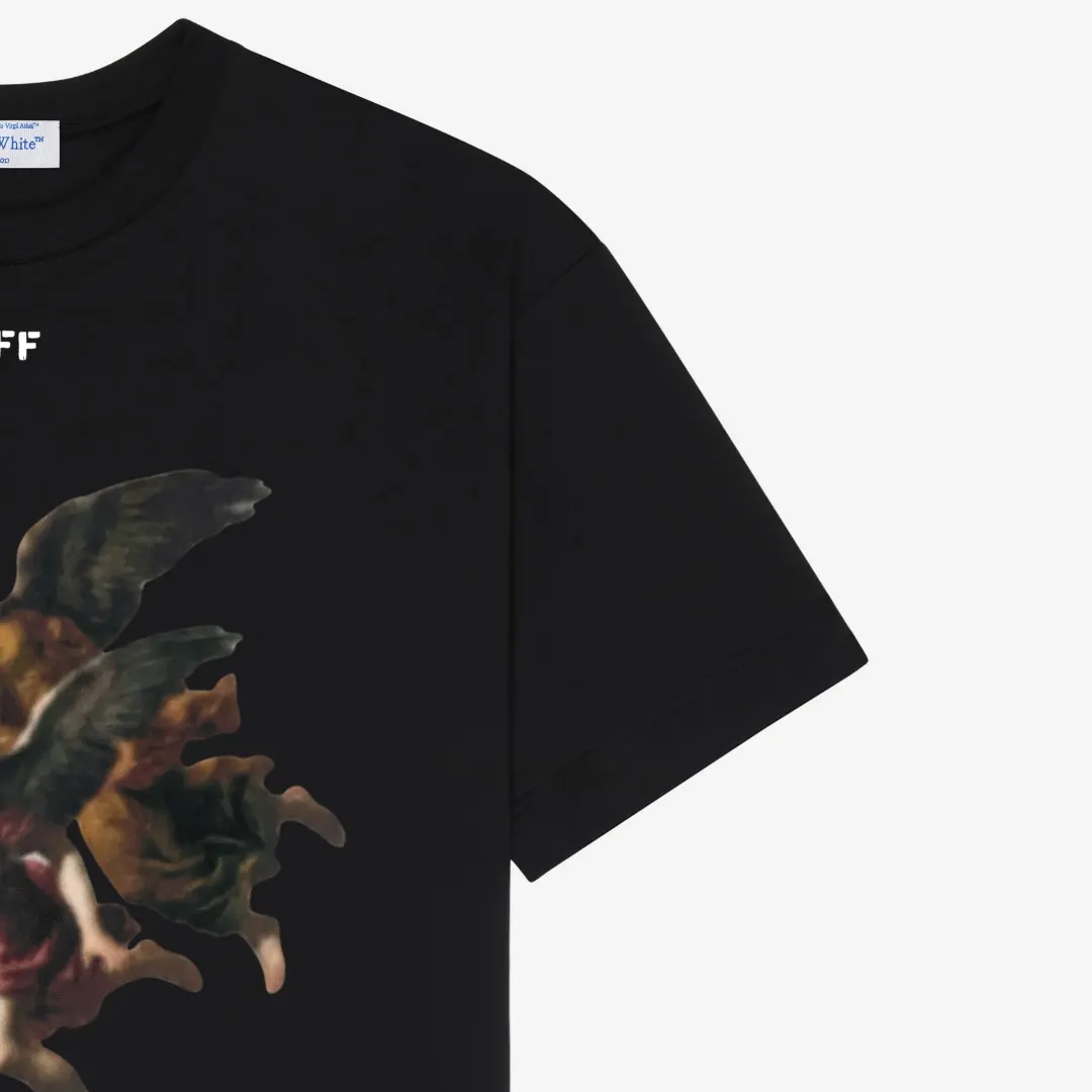 Angel Graphic Print Cotton T-Shirt D13521601 — view 5
