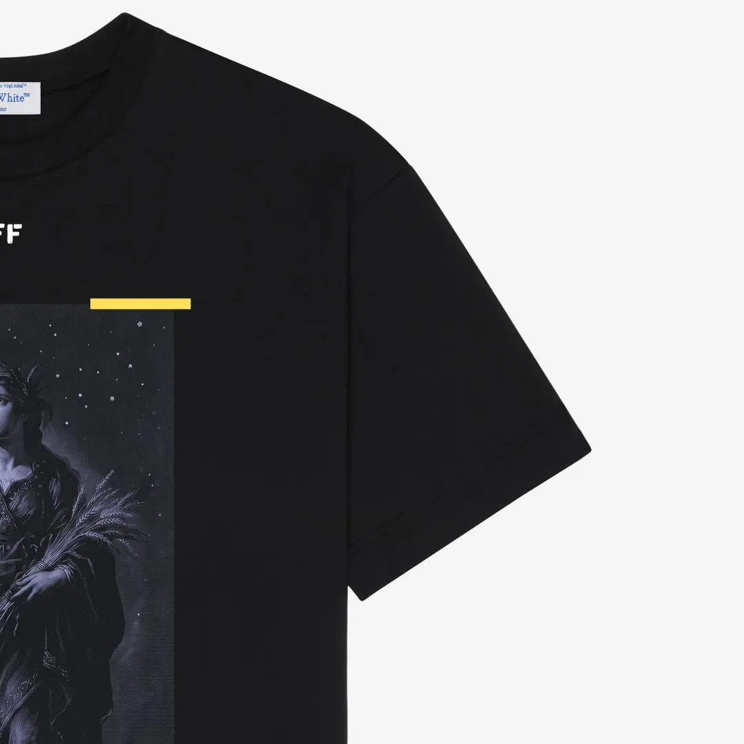 Zodiac Graphic Print Cotton T-Shirt D13521589 — view 5