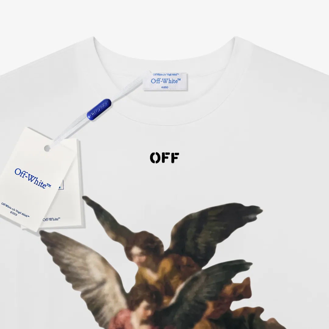 Angel Graphic Print Cotton T-Shirt D13521602 — view 3