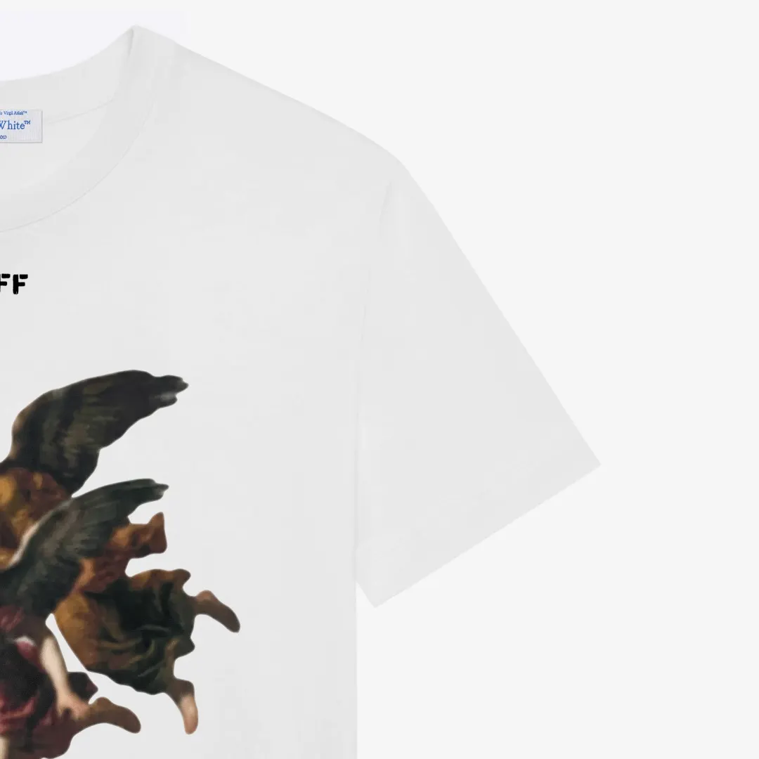Angel Graphic Print Cotton T-Shirt D13521602 — view 5