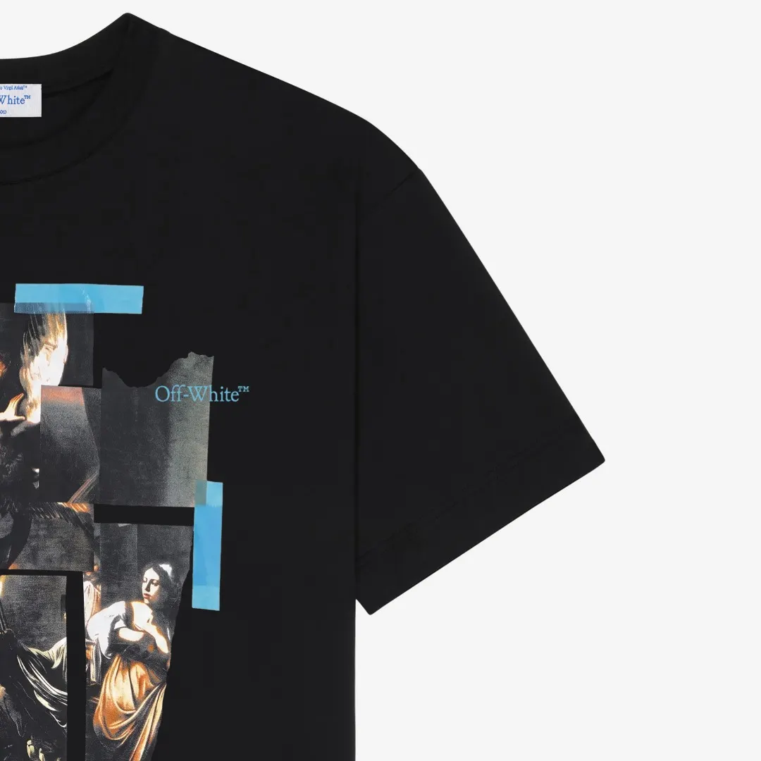 Caravaggio Graphic Print Cotton T-Shirt D13521606 — view 5