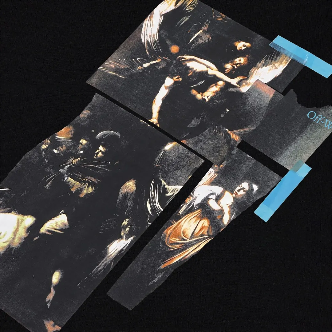 Caravaggio Graphic Print Cotton T-Shirt D13521606 — view 8