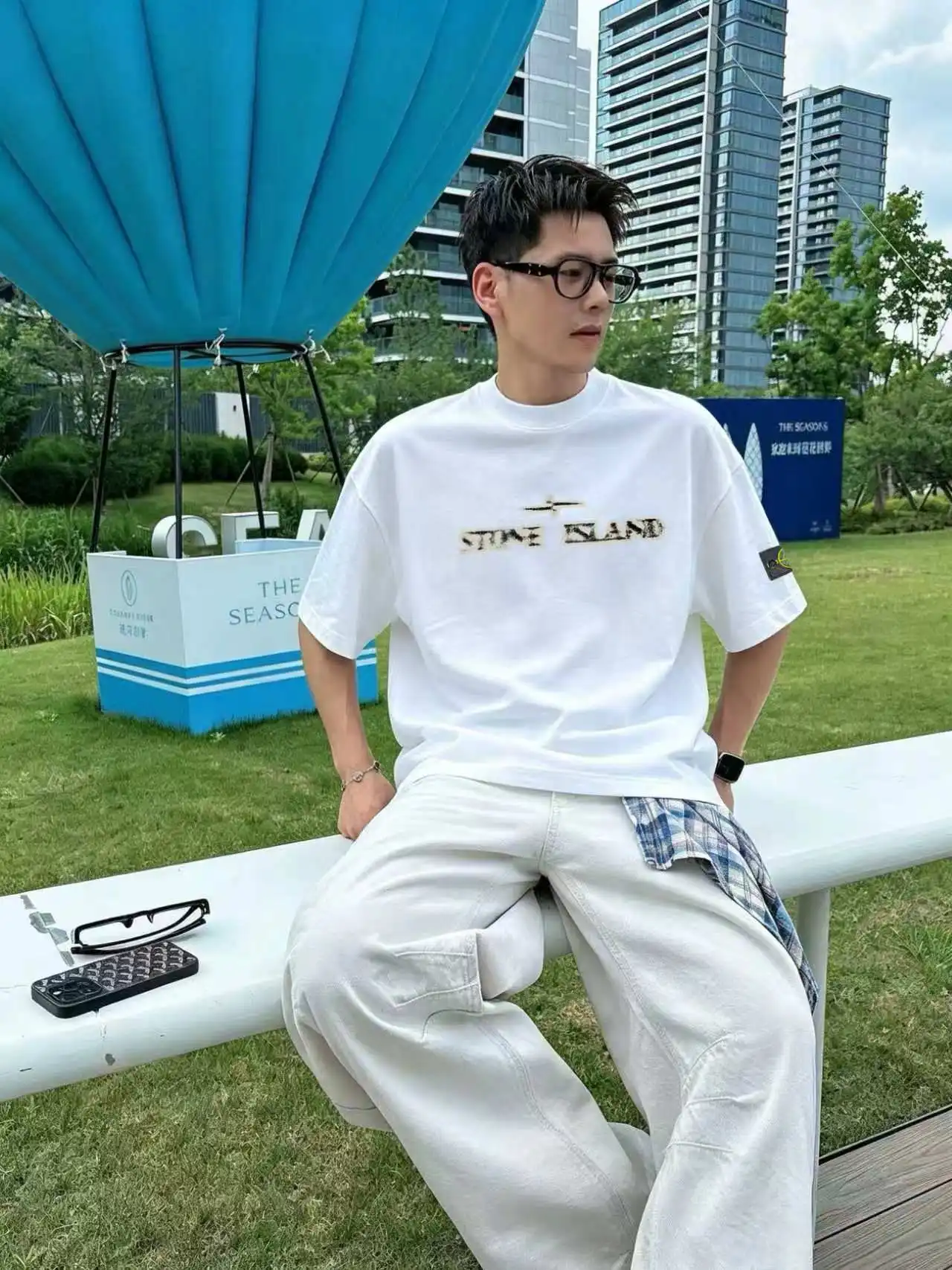 Phantom Logo Print Cotton T-Shirt D13521426 — view 5