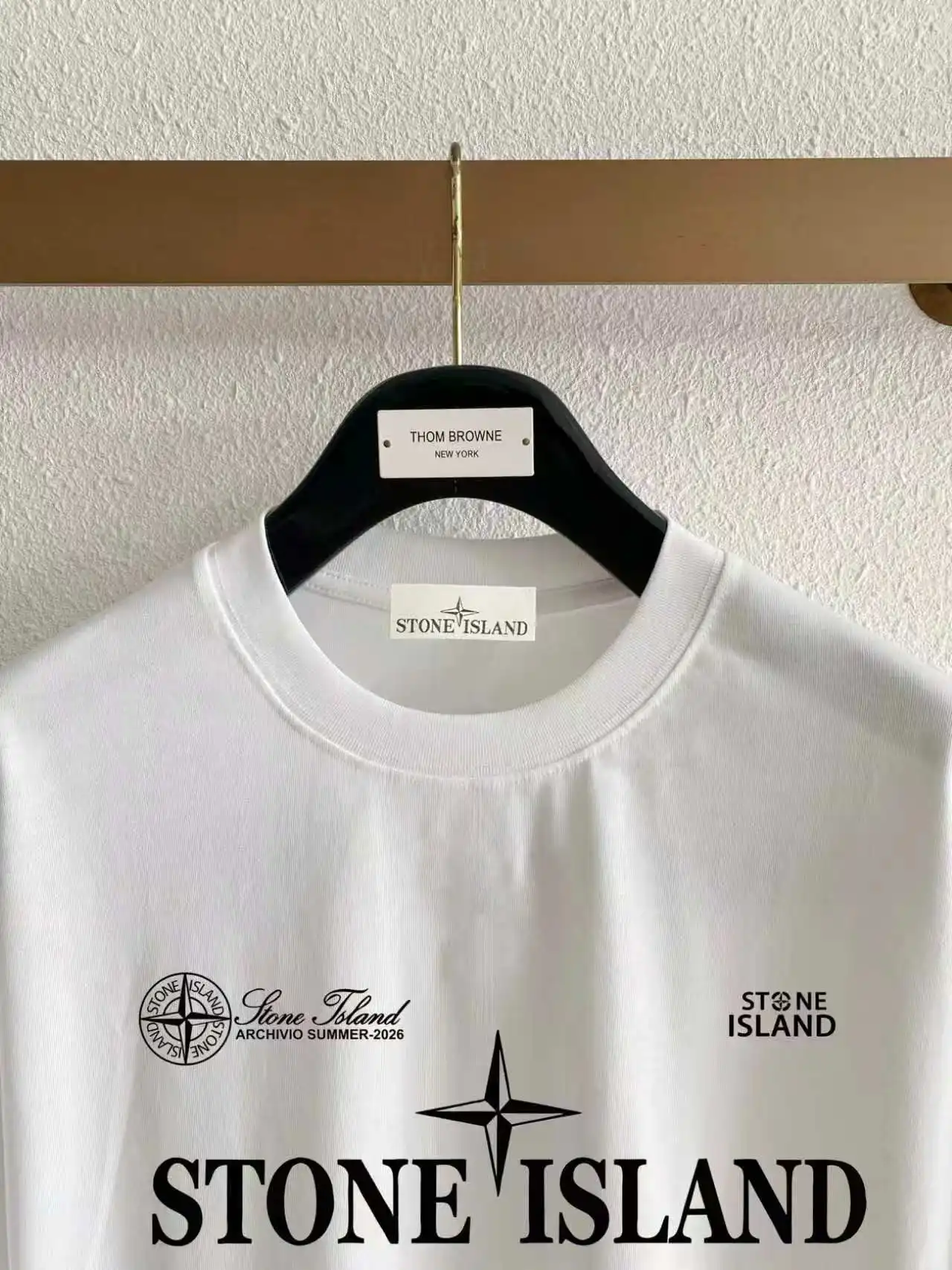 Compass Logo Print Cotton T-Shirt D14021418 — view 3