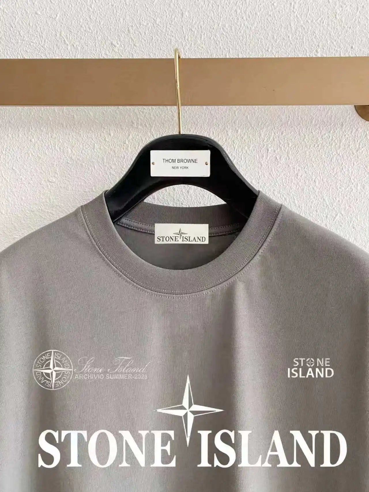 Logo Print Cotton Jersey T-Shirt D14021419 — view 3