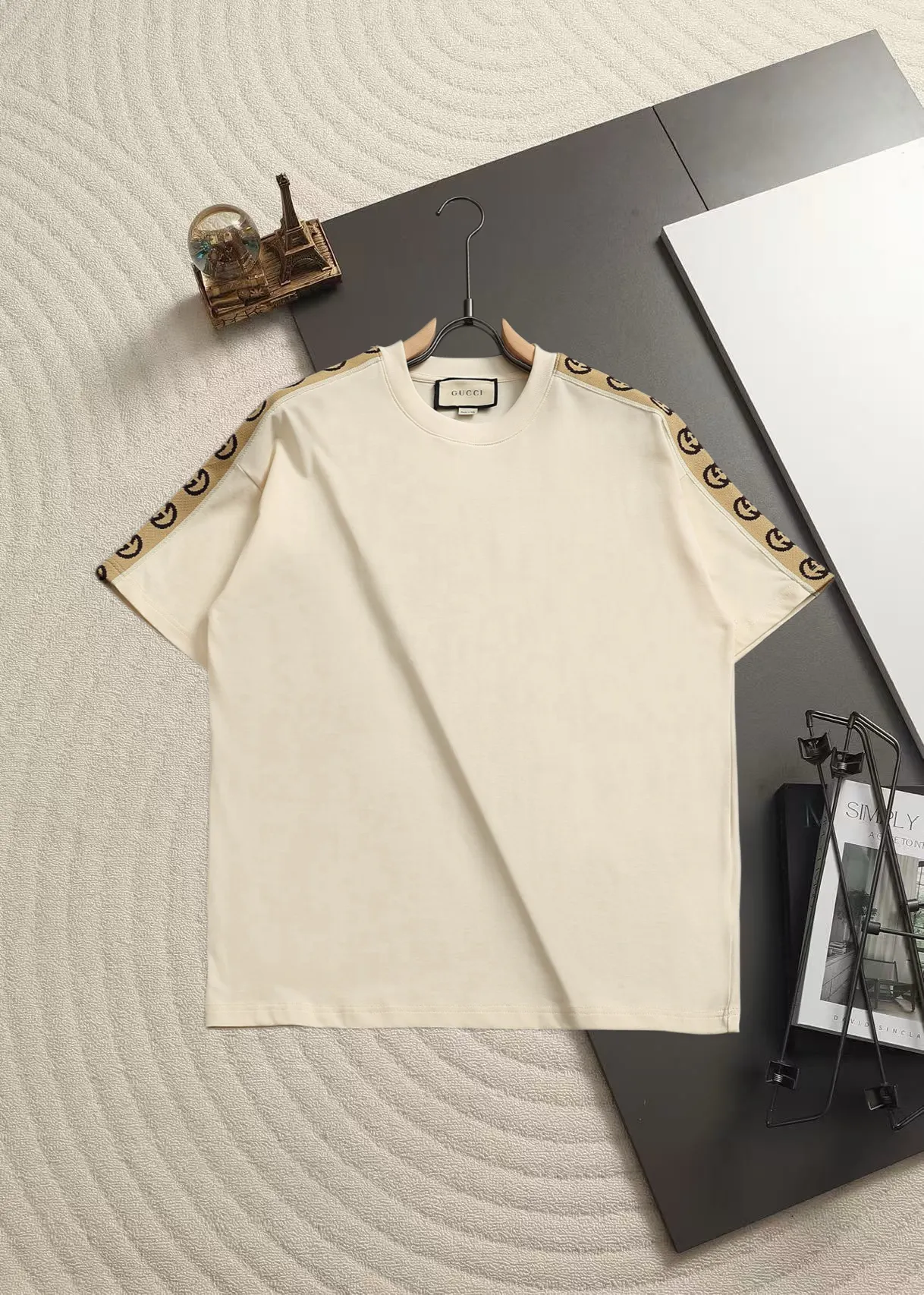 Logo-Tape Cotton Jersey T-Shirt D13521475