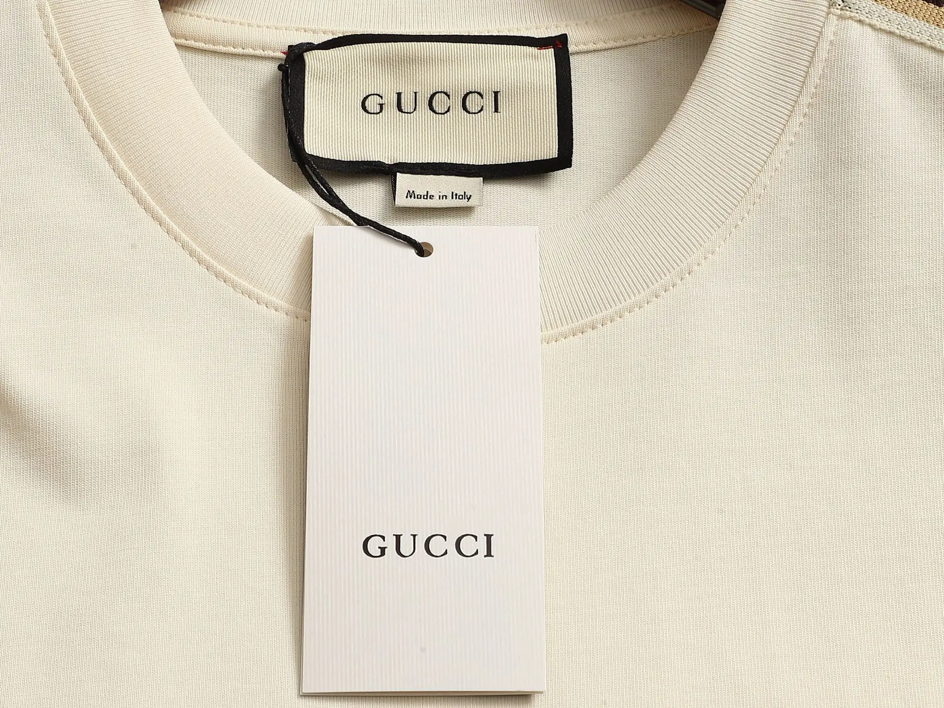 Logo-Tape Cotton Jersey T-Shirt D13521475 — view 5