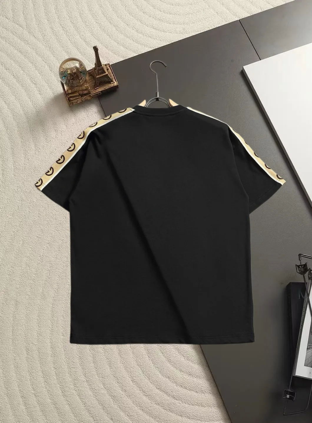 Webbing Trim Logo Print Cotton T-Shirt D13521476 — view 3