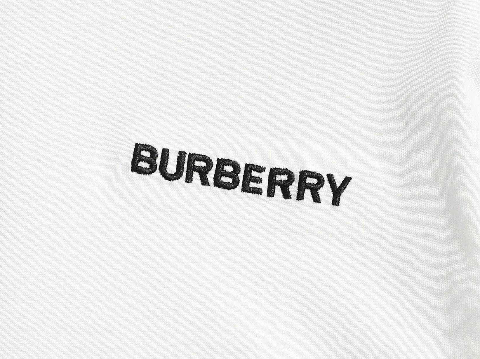 Logo Embroidery Check-Trim Cotton T-Shirt D13521470 — view 4