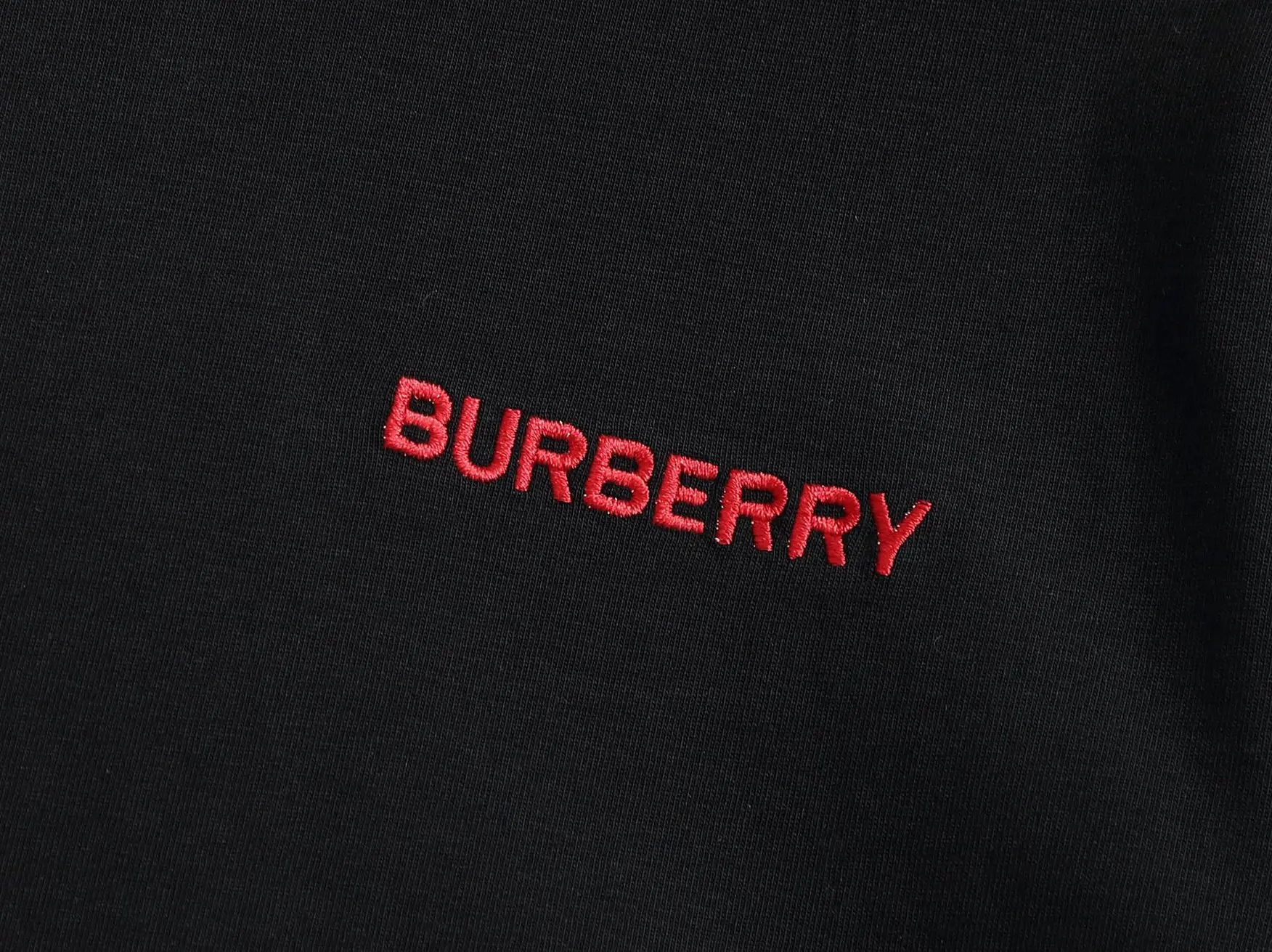 Check-Trim Logo Embroidery Cotton T-Shirt D13521469 — view 4