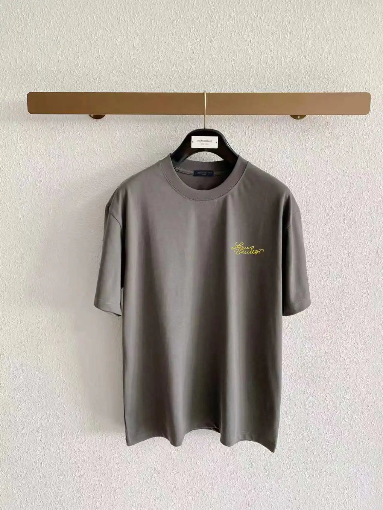 Signature Embroidered Logo Cotton T-Shirt D14021611